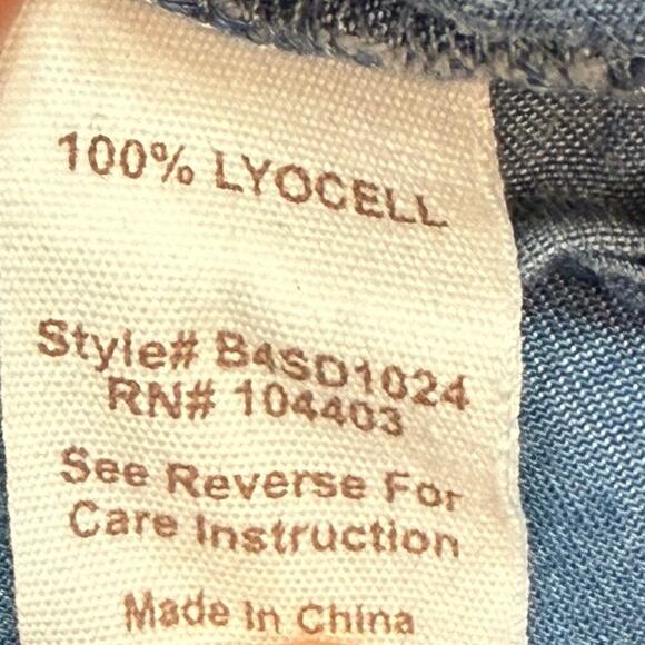 Blu Pepper 100% Lyocell Maxi Dress Women’s M Chest 25”, Length 47” Gently Used - Picture 3 of 6